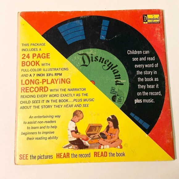 Vintage 1965 Disney Winnie the Pooh and the Honey Tree 7  Inch Record and Book - Picture 2 of 16